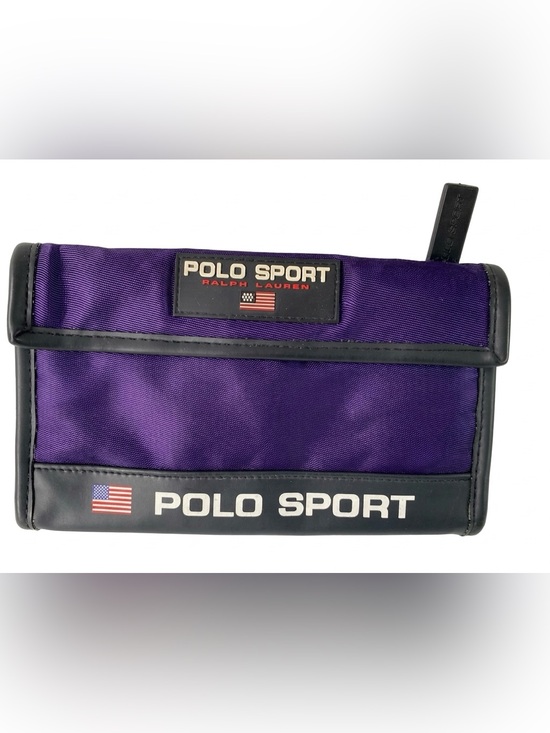 Polo Ralph Lauren Handbags - Vintage Polo Sport Ralph Lauren Purple Nylon Wallet 90s Y2K Streetwear